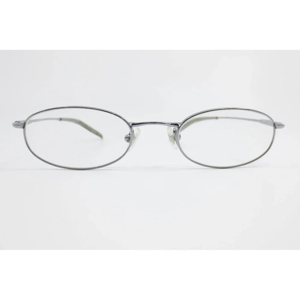 Nike 4005 060 Gunmetal Oval Metal Eyeglasses Frames 47-18-135 Demo Lenses